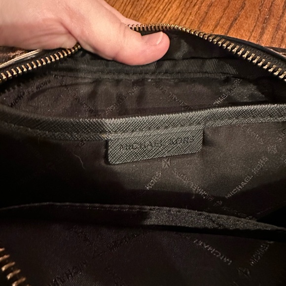 Michael Kors Brown and Black Crossbody Bag with Leopard Print - Picture 9 of 14